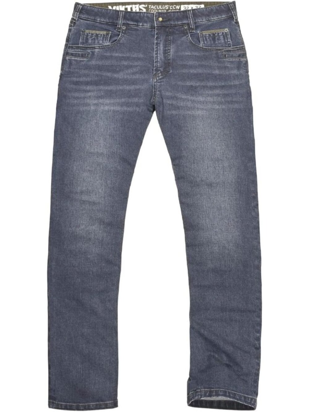 Men's Comfort Fit Stretch Jeans - Durable Coolmax Tactical CCW Style, Regular